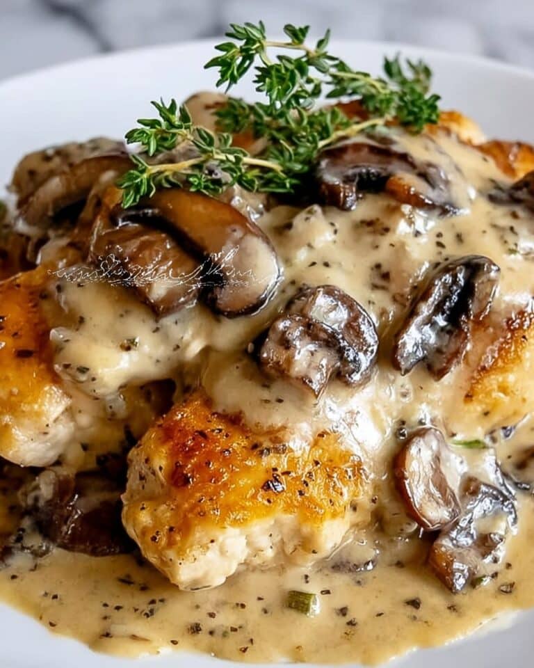 Irresistibly Creamy Mushroom Asiago Chicken in 30 Minutes Recipe