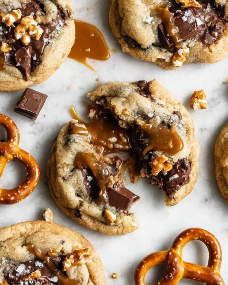 Pretzel Caramel Cookies Recipe
