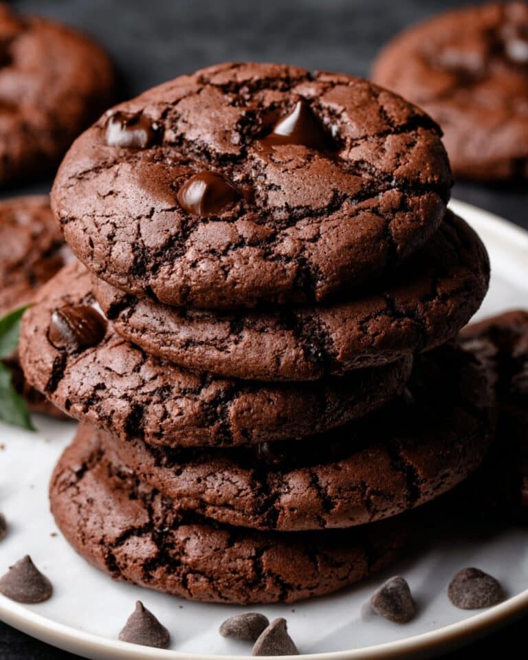 Espresso Chocolate Fudge Cookies Recipe