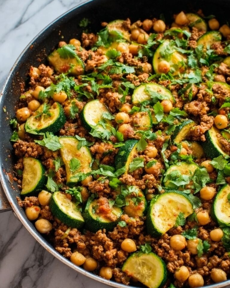Ground Turkey Zucchini Chickpea Skillet Recipe
