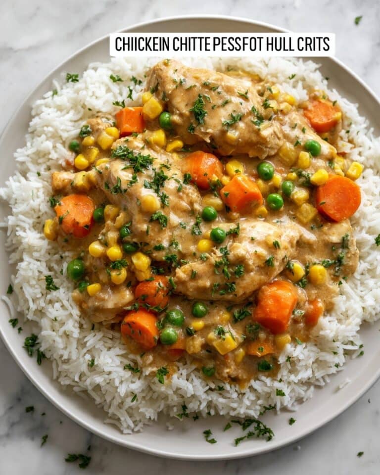 High Protein Crustless Chicken Pot Pie Recipe