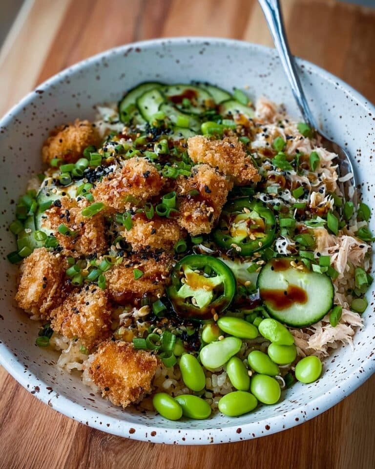 Tuna Avocado Crispy Rice Salad Recipe